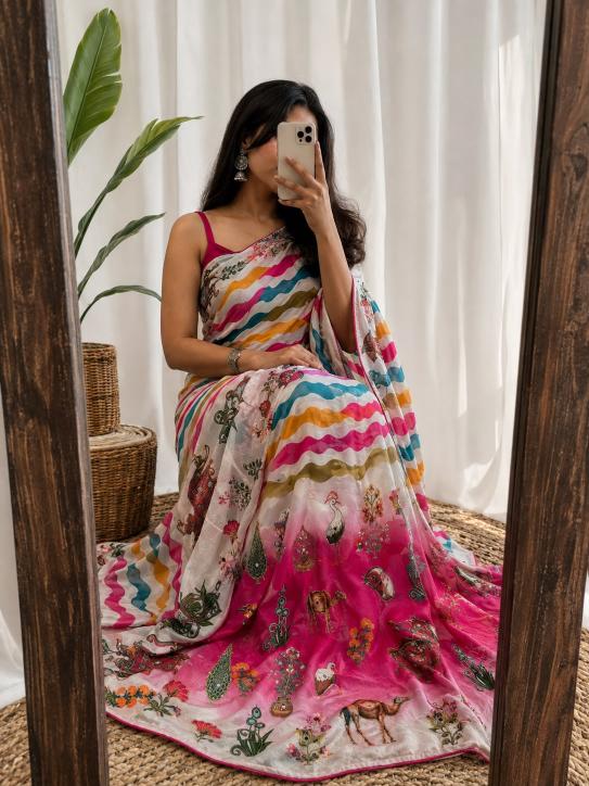 Vinayak rajasthani royal look wholesale saree catalogue
